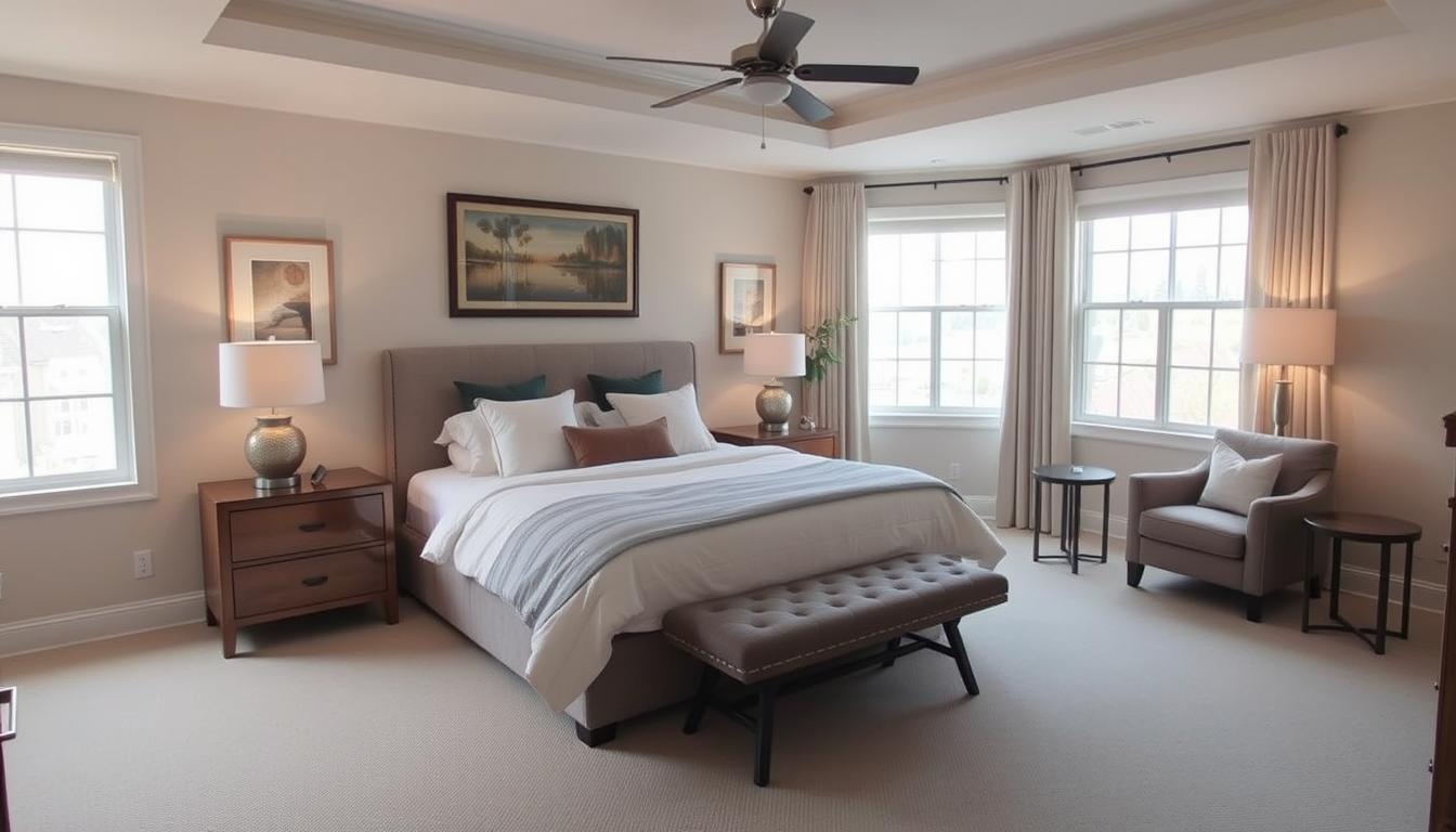 average master bedroom size