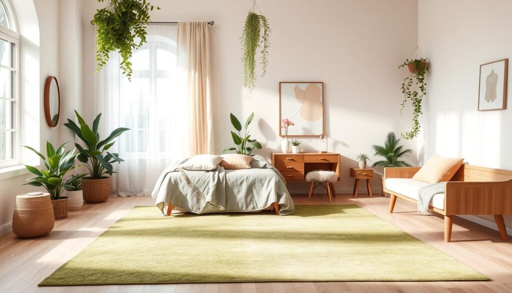 green bedroom color scheme