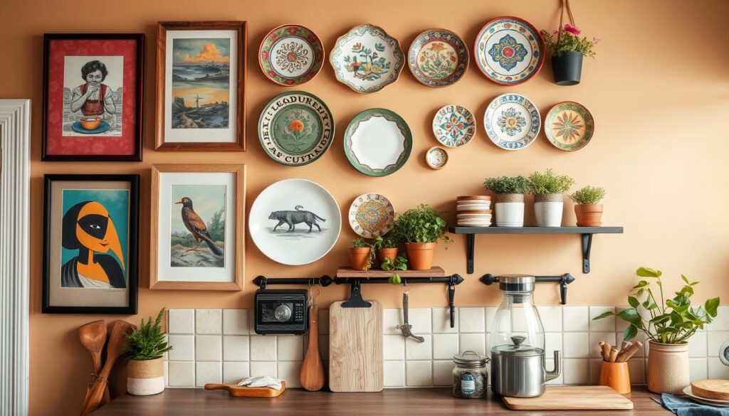 kitchen gallery wall