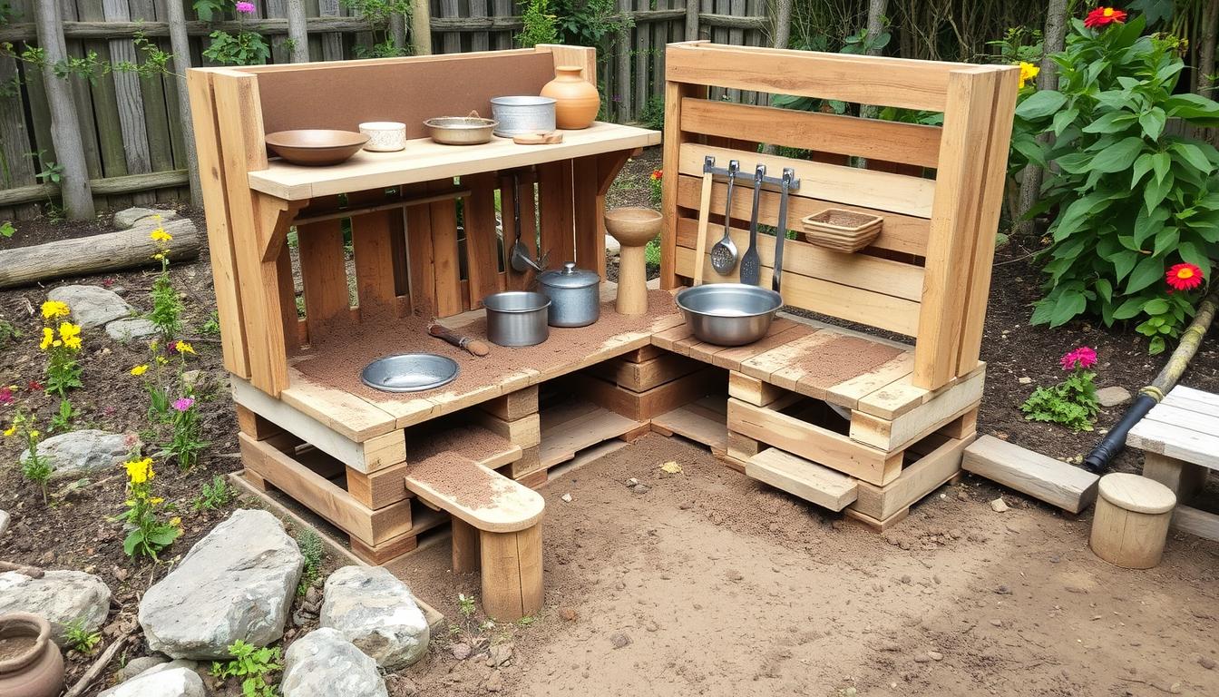 pallet mud kitchen