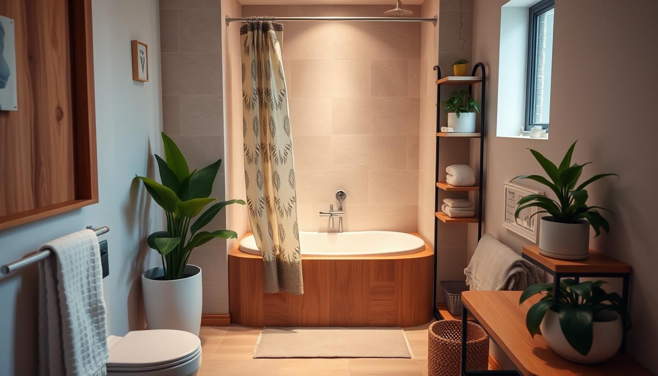 small bathroom with tub